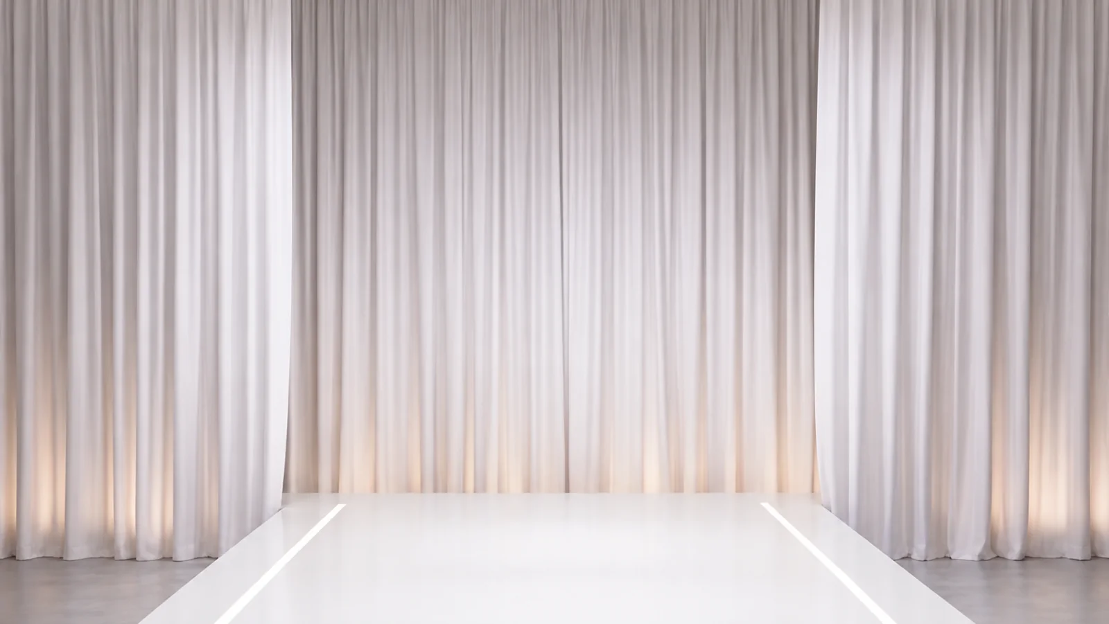 Décor de podium virtuel conçu pour la marque